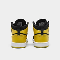 Jordan 1 Mid PS Black / Varsity Maize - White