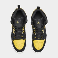 Jordan 1 Mid PS Black / Varsity Maize - White