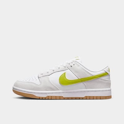 Nike Women's Dunk Low White / Bright Cactus - Gum Yellow