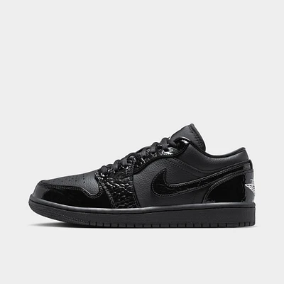 Jordan 1 Low SE Women's Black / - White Metallic Silver