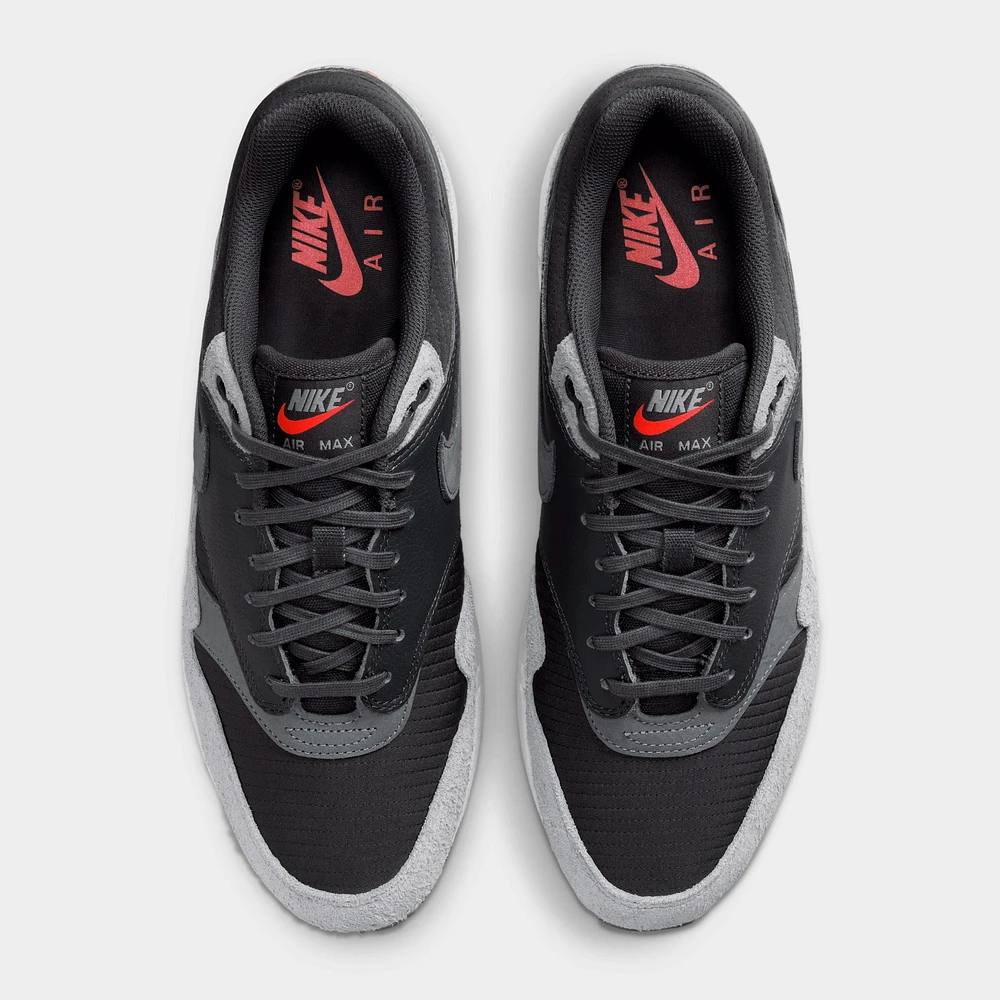 Nike Air Max 1 Premium Dark Smoke Grey / - Flash Crimson