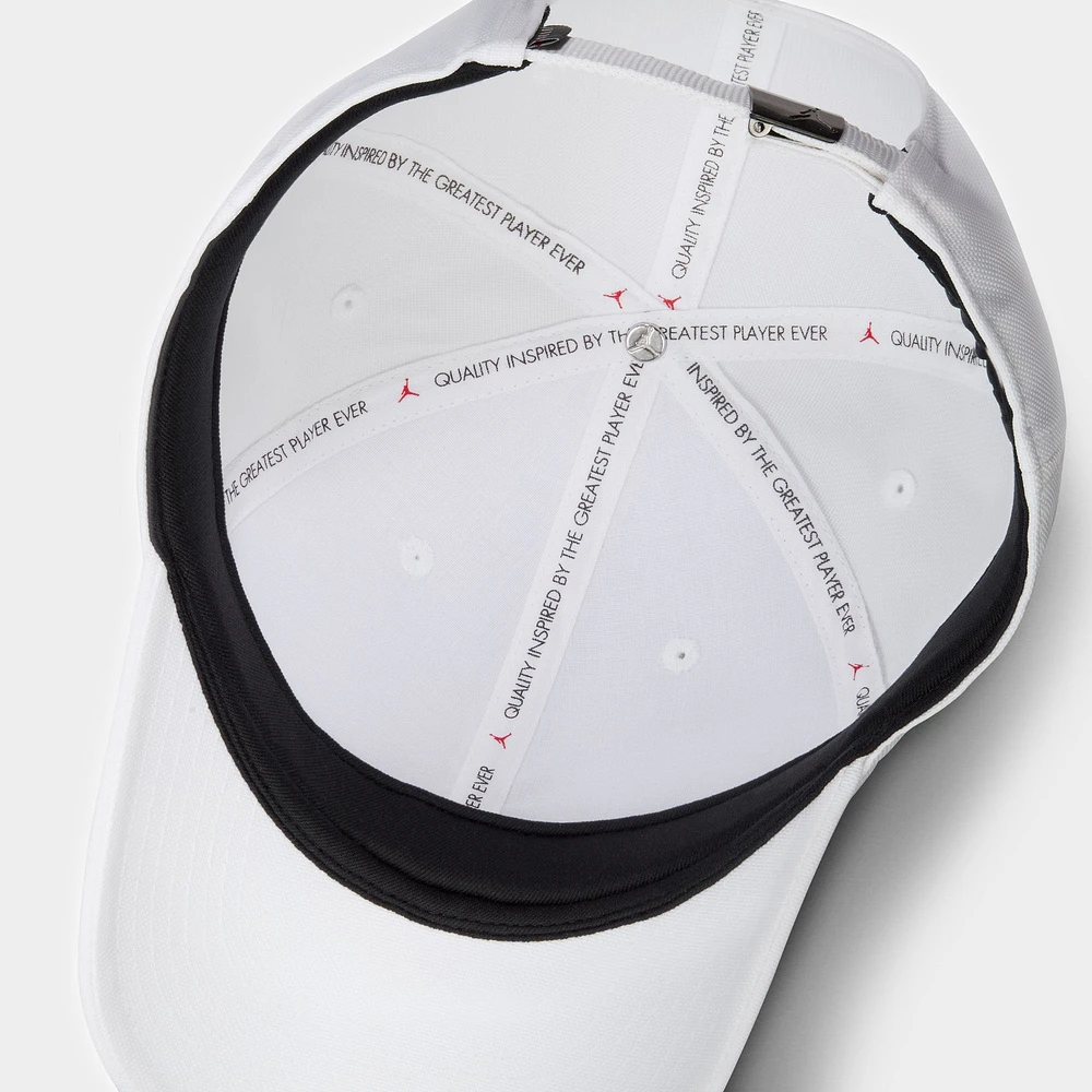 Jordan Rise Structured Metal Jumpman Strapback Cap / White