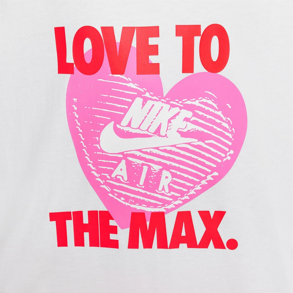 Nike Sportswear Junior Girls' Heart Graphic T-Shirt / White