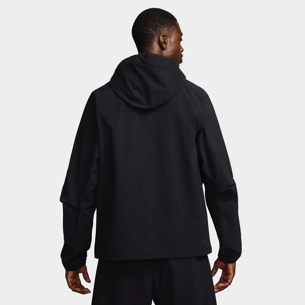 Nike Tech Woven Full Zip Windrunner Jacket Black /