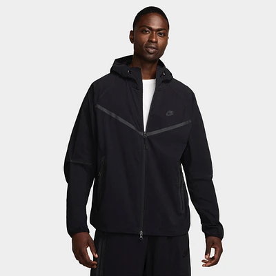 Nike Tech Woven Full Zip Windrunner Jacket Black /