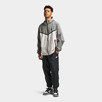 Nike Tech Woven Full Zip Windrunner Jacket Light Iron Ore / Flat Pewter - Black