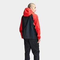 Nike Tech Woven Full Zip Windrunner Jacket Black / Lt Crimson