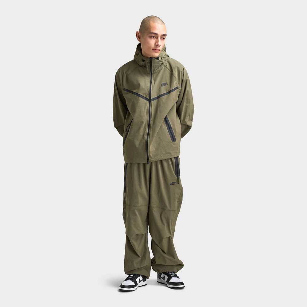 Nike Tech Woven Full-Zip Windrunner Jacket Medium Olive / - Black