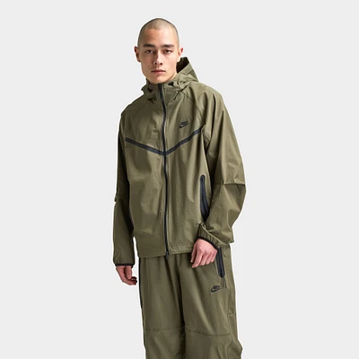 Nike Tech Woven Full-Zip Windrunner Jacket Medium Olive / - Black