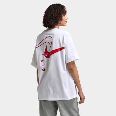 Nike Sportswear Women's Club Swoosh Tee / White