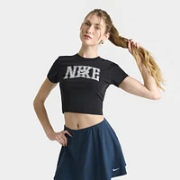 Nike Women's Slim Crop T-Shirt / Black