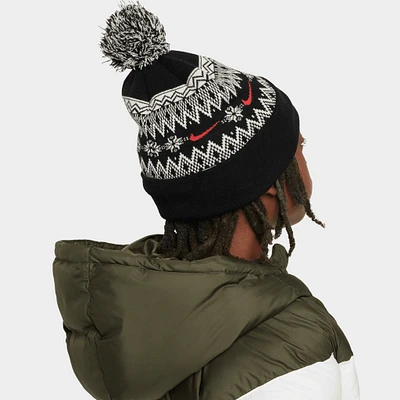 Nike Peak Big Kids' Beanie Black / Coconut Milk