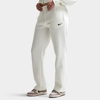 Nike Sportswear Women's Phoenix Fleece Mid-Rise Open-Hem Pants Sail / Black