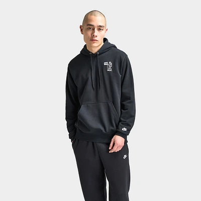 Nike Club Moon Hoodie GFX Black / Photon Dust