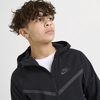 Nike Sportswear Junior Boys' Tech Woven Full Zip Hoodie Black /