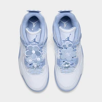 Jordan Women's 4 Retro Mid White / Aluminum - Blue Tint