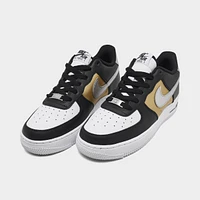 Nike Air Force 1 GS Black / Metallic Silver - White