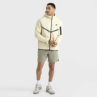 Nike Tech Fleece Full-Zip Windrunner Hoodie Light Khaki / Black