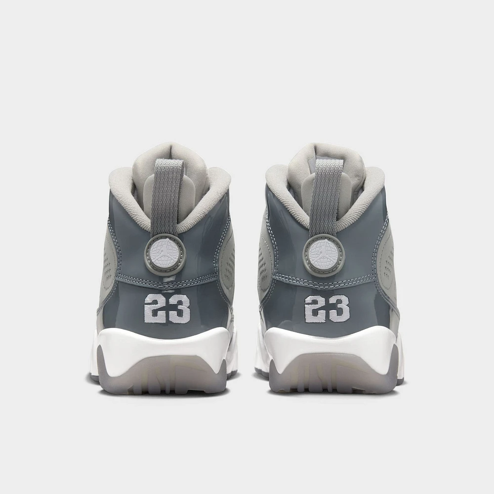 Jordan 9 Retro GS Medium Grey / Cool - White