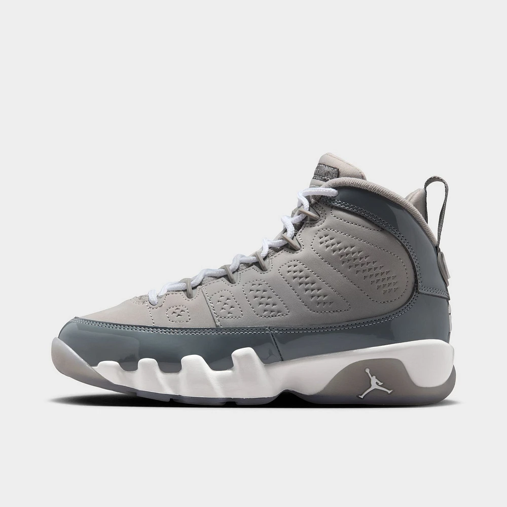 Jordan 9 Retro GS Medium Grey / Cool - White