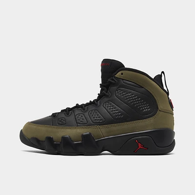 Jordan 9 Retro GS Black / True Red - Light Olive