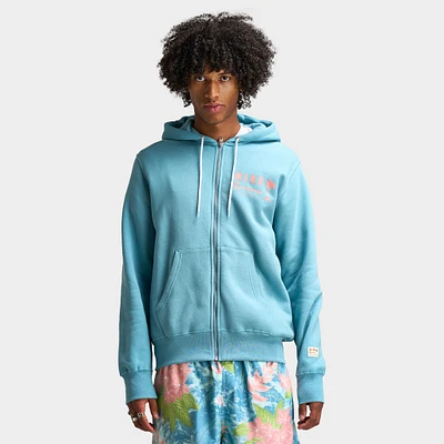 Nike Club Full Zip Hoodie Sweet Denim Turq / Red Stardust