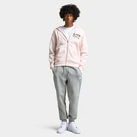 Nike Club Full Zip Hoodie Sweet Light Soft Pink / Dark Raisin