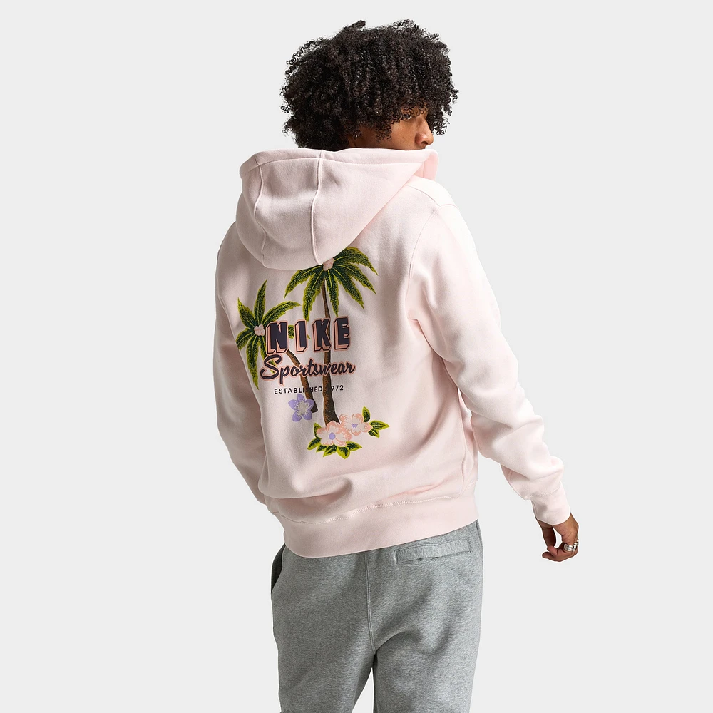 Nike Club Full Zip Hoodie Sweet Light Soft Pink / Dark Raisin