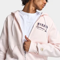 Nike Club Full Zip Hoodie Sweet Light Soft Pink / Dark Raisin