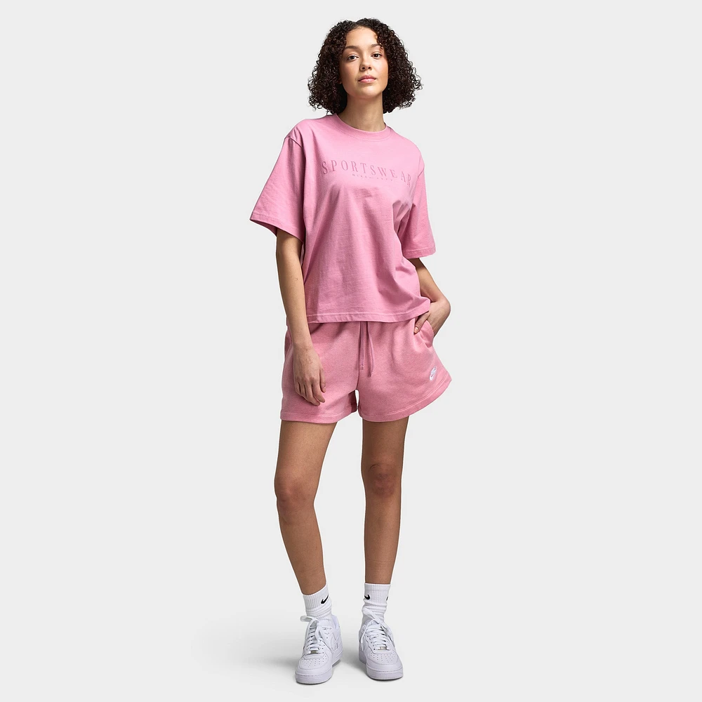 Nike Sportswear Women's Boxy Sport T-Shirt Elemental Pink / Desert Berry