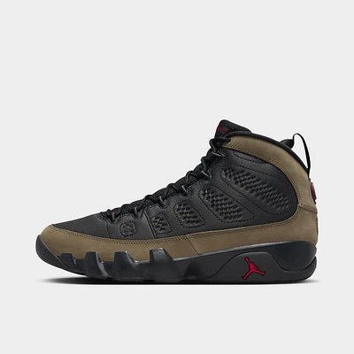 Jordan 9 Retro Black / True Red - Light Olive