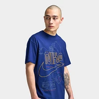Nike Sportswear Max90 T-Shirt Blue Void / University Gold - Lt Crimson