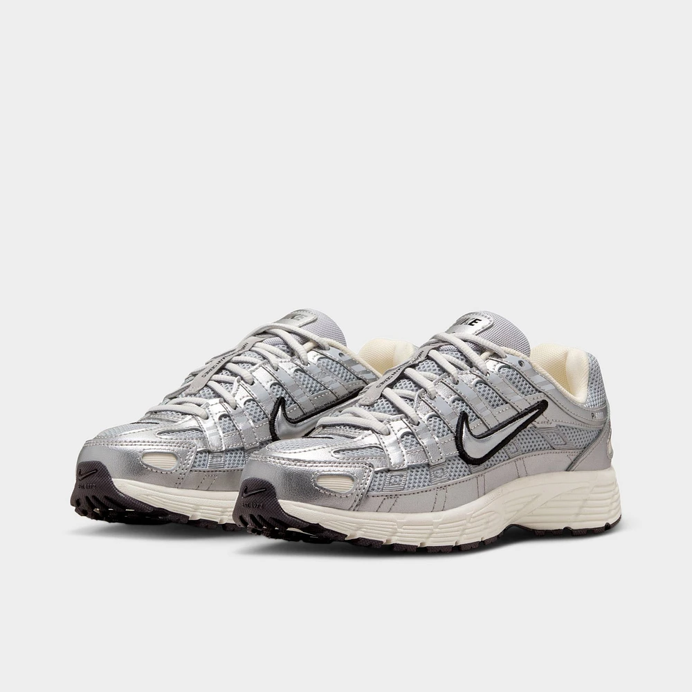 Nike P-6000 GS Metallic Silver / Black