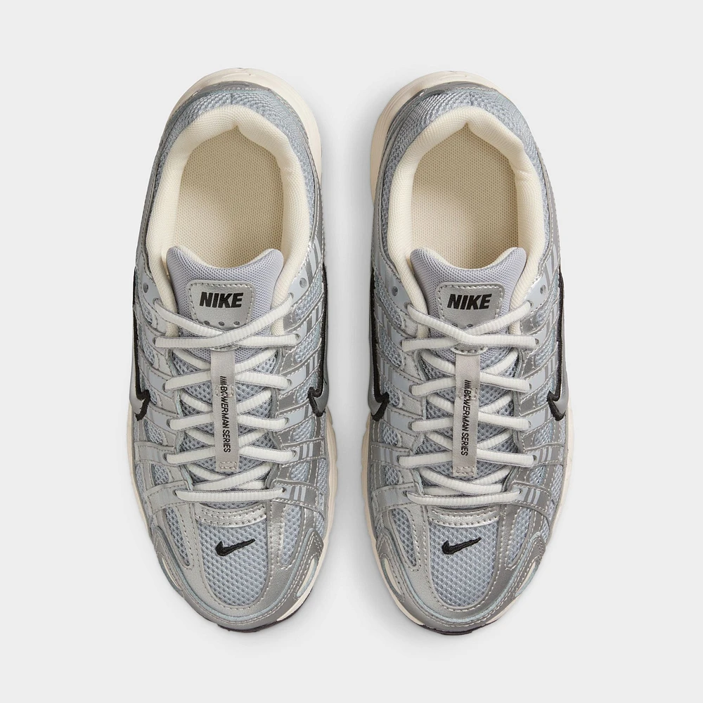 Nike P-6000 GS Metallic Silver / Black