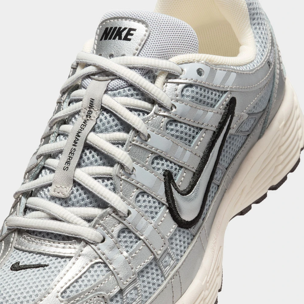 Nike P-6000 GS Metallic Silver / Black