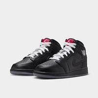 Jordan 1 Mid GS Black / - White