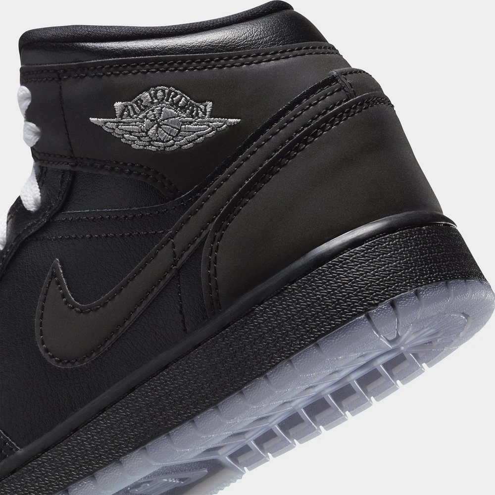 Jordan 1 Mid GS Black / - White