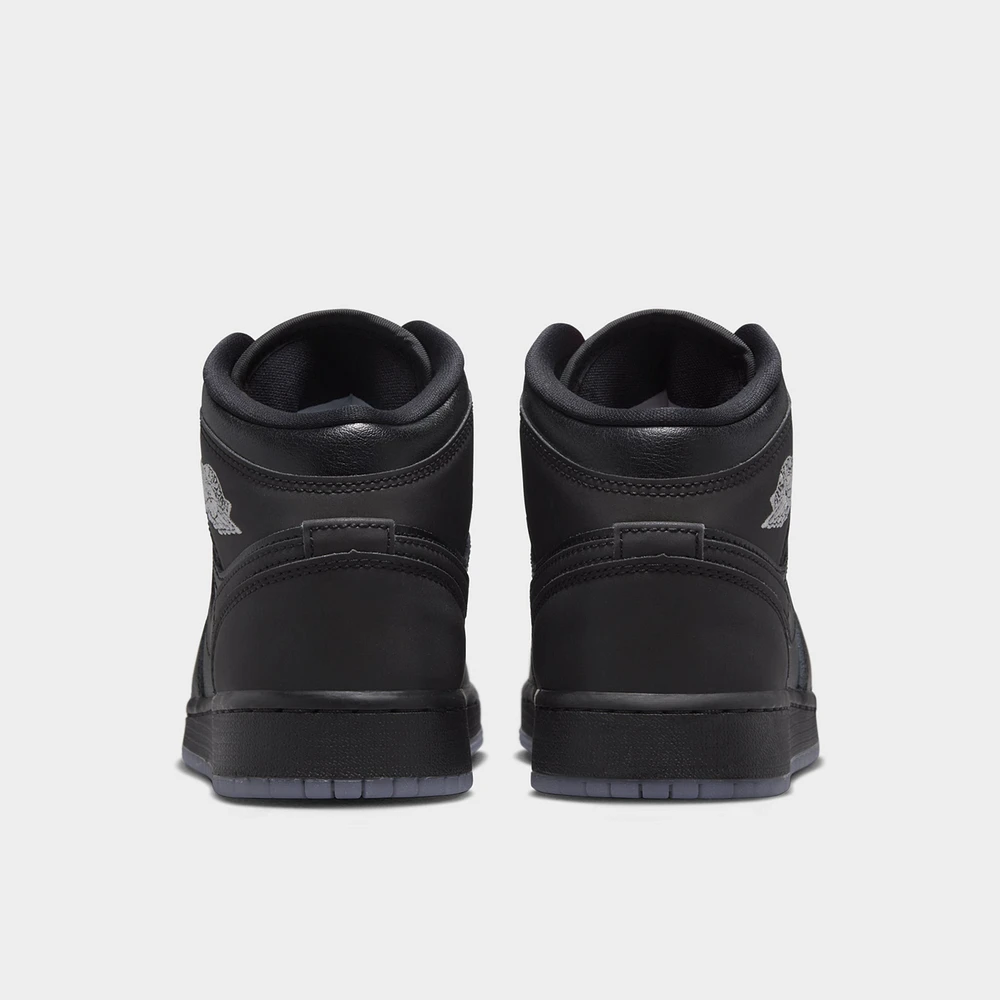 Jordan 1 Mid GS Black / - White