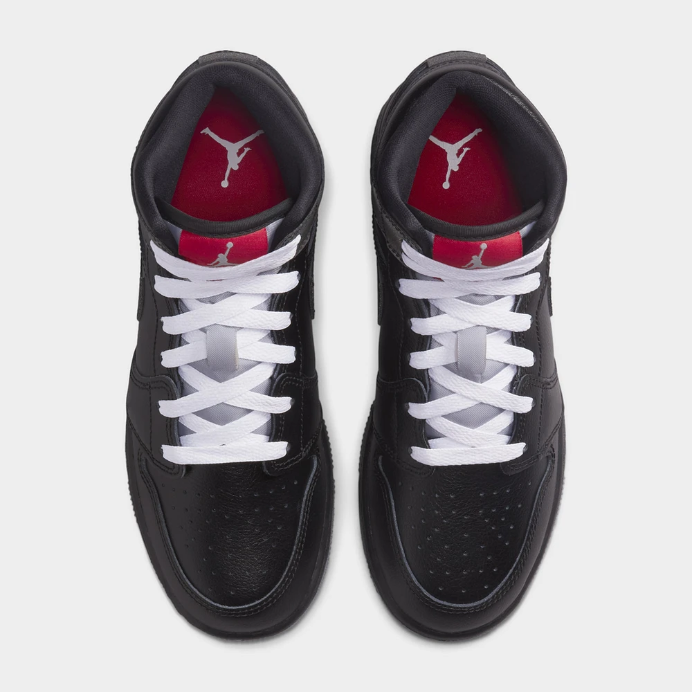 Jordan 1 Mid GS Black / - White