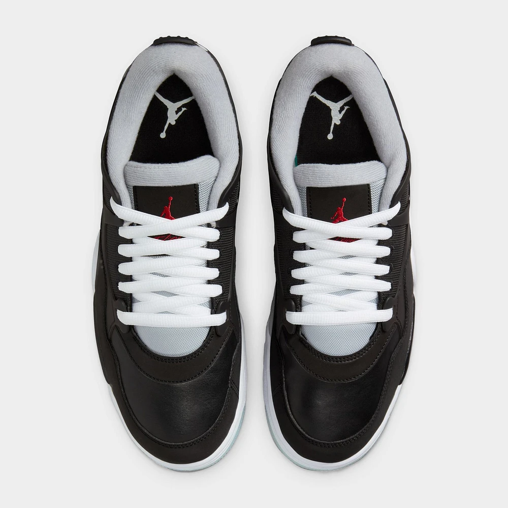 Jordan 4 RM PRM Black / Fire Red - Wolf Grey