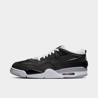 Jordan 4 RM PRM Black / Fire Red - Wolf Grey