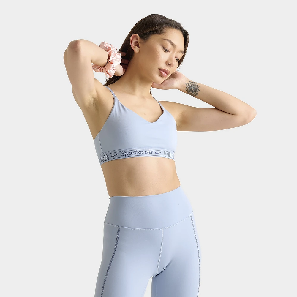 Nike Women's Indy Light Support Padded Bra / Armory Blue