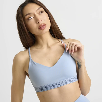 Nike Women's Indy Light Support Padded Bra / Armory Blue