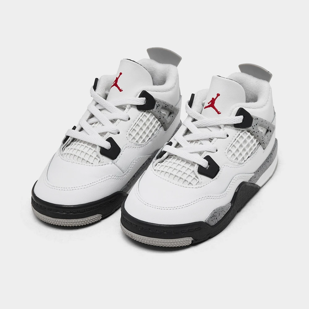 Jordan 4 Retro OG TD Summit White / Fire Red - Cement Grey
