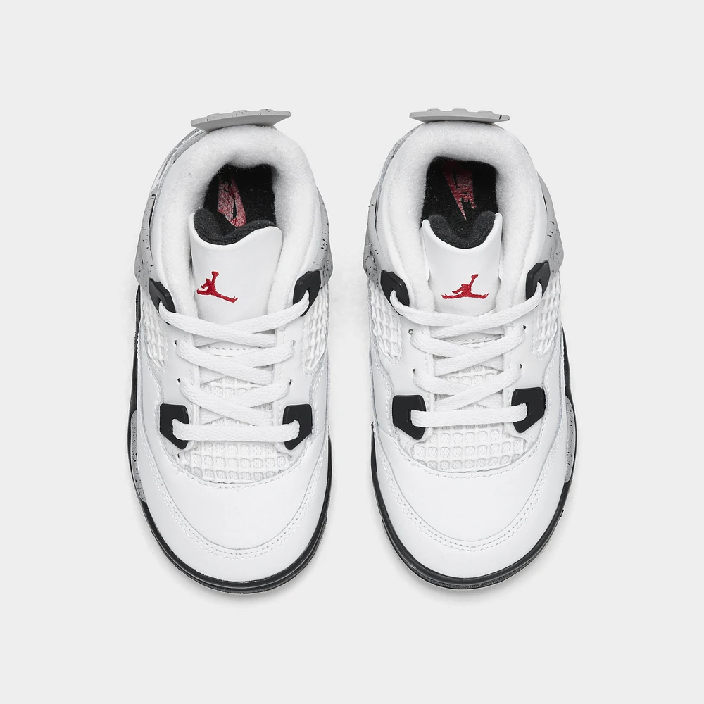 Jordan 4 Retro OG TD Summit White / Fire Red - Cement Grey