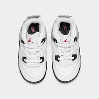 Jordan 4 Retro OG TD Summit White / Fire Red - Cement Grey