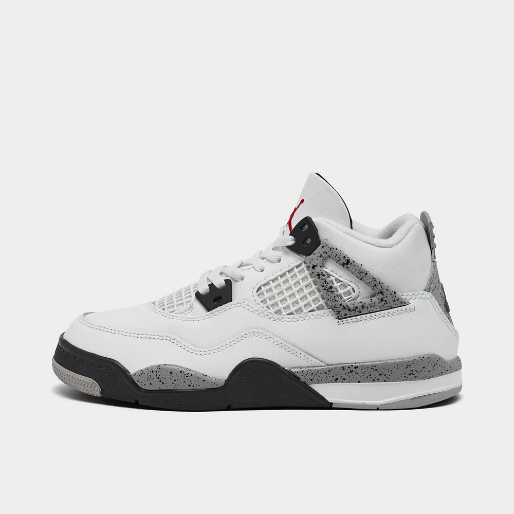 Jordan 4 Retro OG PS Summit White / Fire Red - Cement Grey