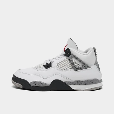 Jordan 4 Retro OG PS Summit White / Fire Red - Cement Grey