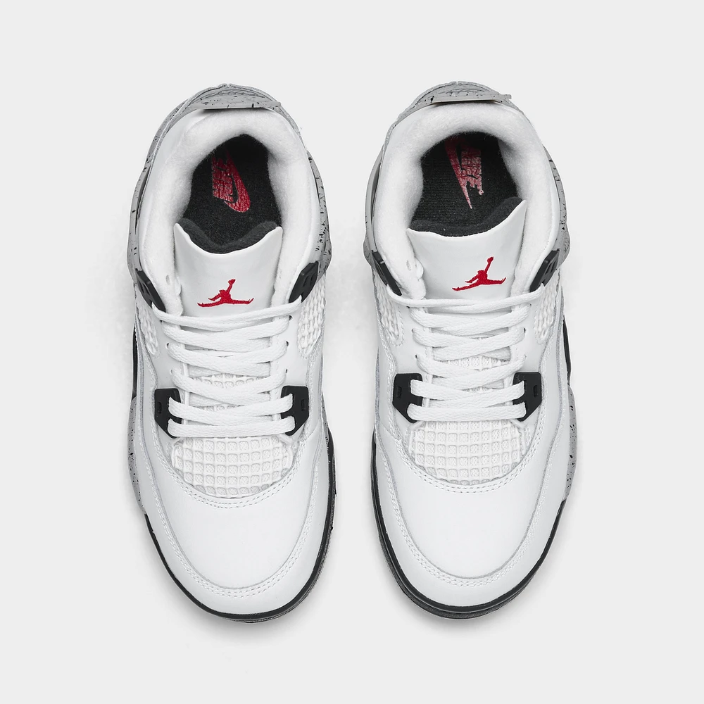 Jordan 4 Retro OG PS Summit White / Fire Red - Cement Grey