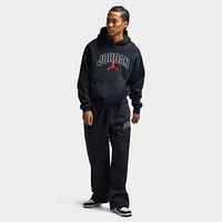 Jordan Brooklyn Oversized Graphic Pullover Hoodie Black / Gym Red